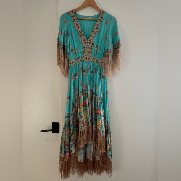 Hendrix Tassled Dress in Sky | Spell & The Gypsy Collective, Size Small - Picture 12 of 16